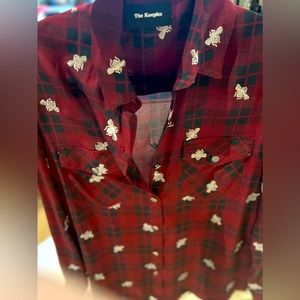 The kooples bee flowy shirt size M